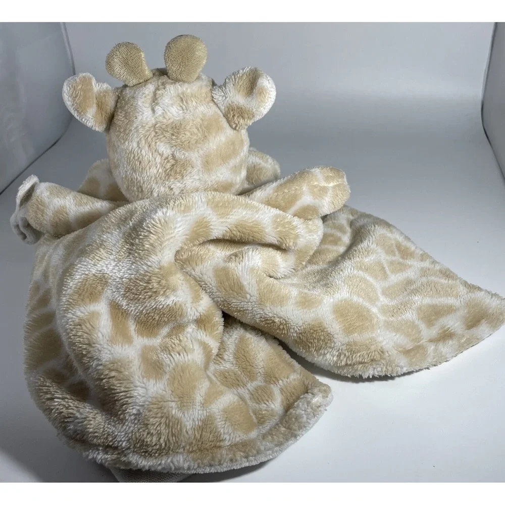 Carter's Baby Unisex OS Security Blanket Tan Giraffe Spotted Plush Lovey Lovie‎